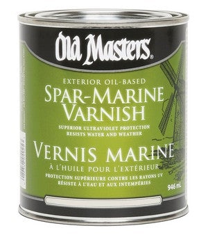 Old Masters Exterior Oil-Based Spar-Marine Varnish
