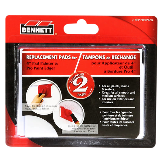 Bennett 4" Paint Edger Replacement Pads - 2-PK