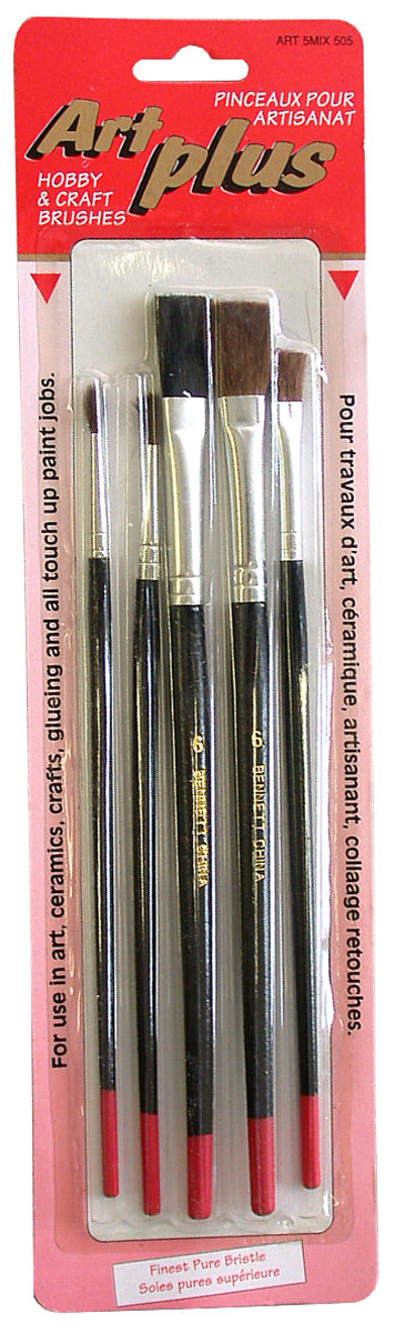 Bennett Art Plus Artist Brushes 5-PK