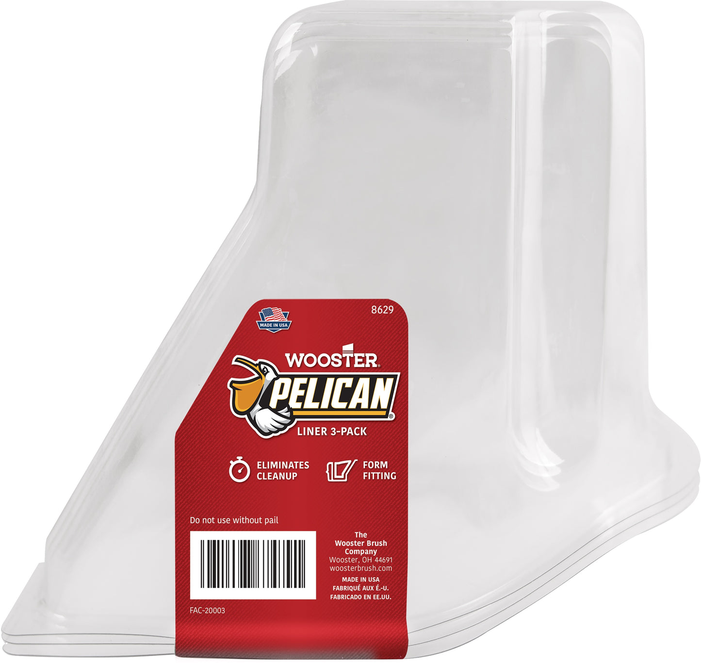 Wooster Pelican Hand-Held Pail Liner 3-Pack