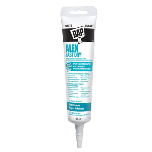 DAP Alex Fast Dry Latex Caulk Plus Silicone 162mL
