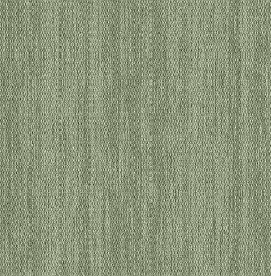 Chinile Green Linen Texture Wallpaper