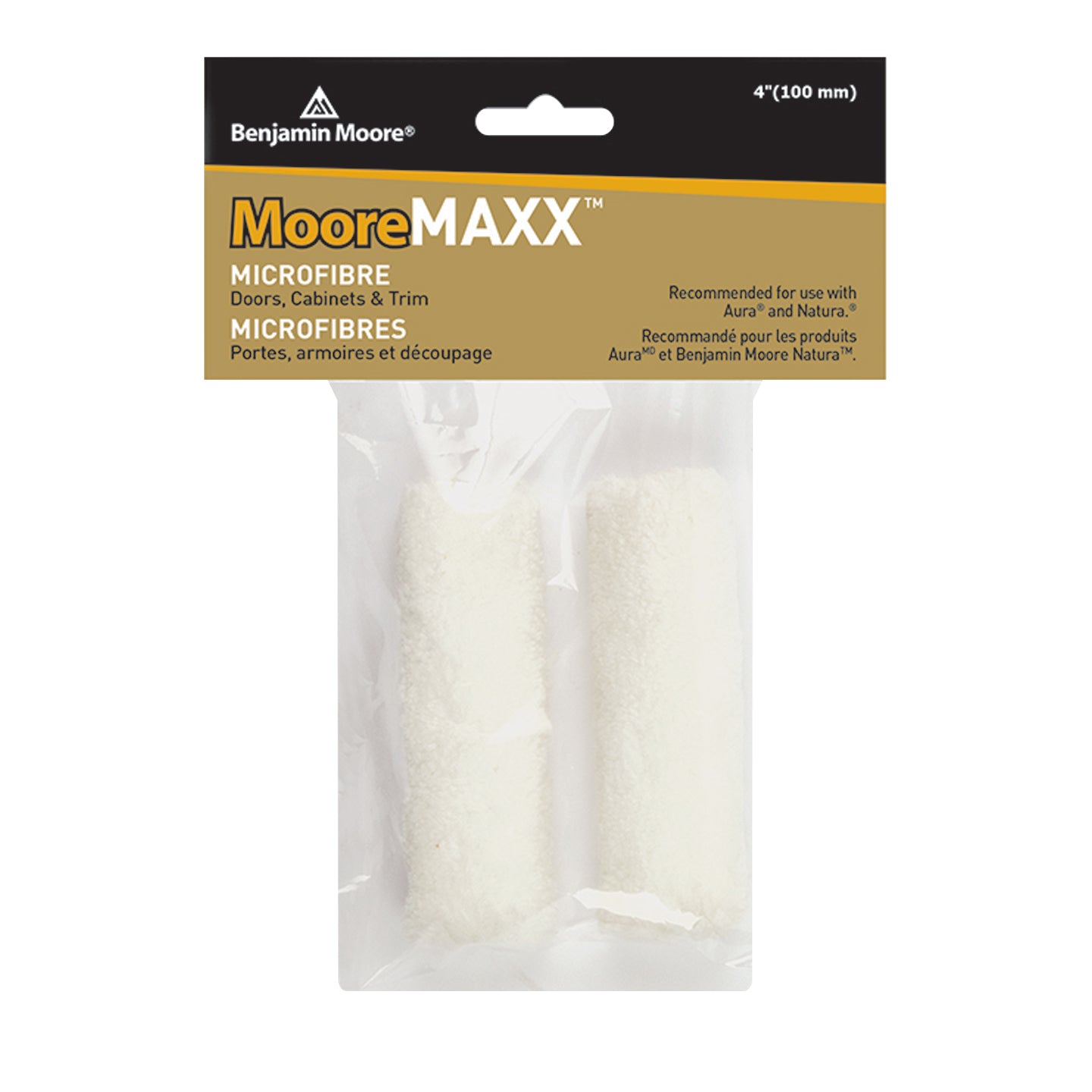 MooreMaxx 4" Microfibre 10mm Roller (100mm Width) (2Pk)
