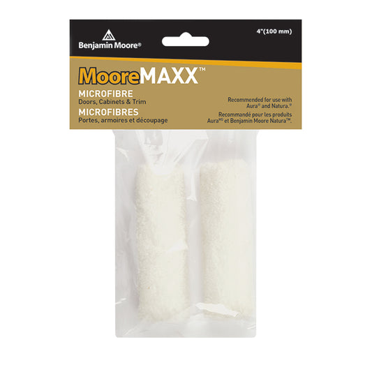 غلتک 10 میلی متری میکروفیبر 4 اینچی MooreMaxx (عرض 100 میلی متر) (2Pk)