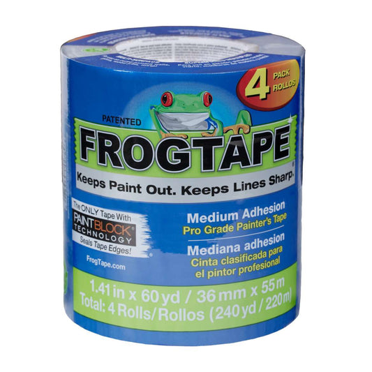 FrogTape® Pro Grade Painter’s Tape – Blue 4PK